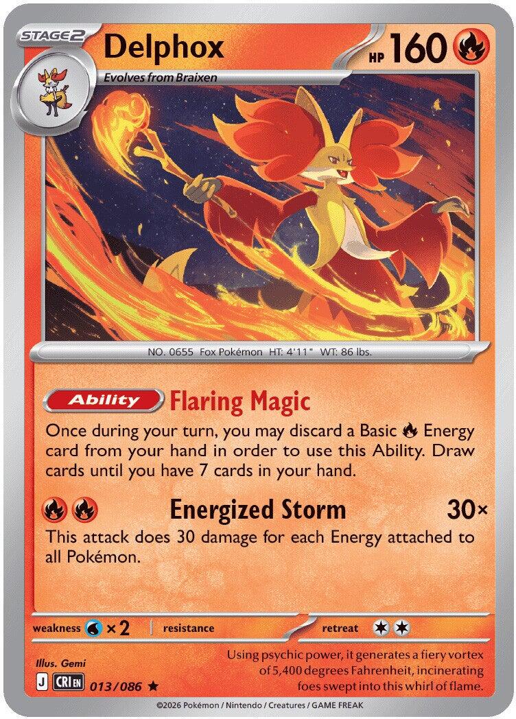 Chaos Rising Delphox [Holo] Pokémon card